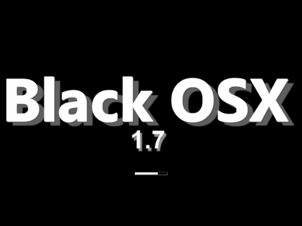 Black osx chargement os